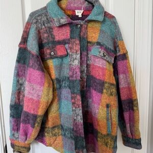 Colorful Plaid Kids Jacket
